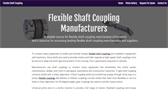 Desktop Screenshot of flexibleshaftcouplings.com