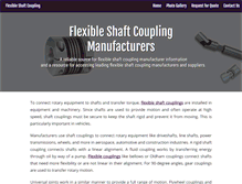 Tablet Screenshot of flexibleshaftcouplings.com